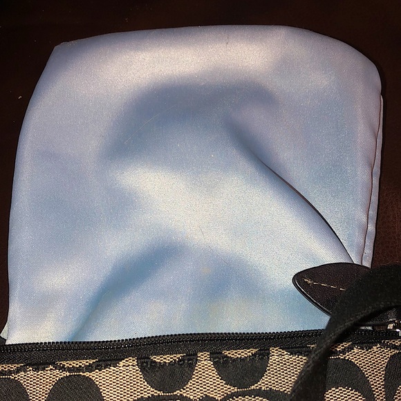 COACH Black Jacquard Signature C Top Zipper Swingaway Crossbody Adj Shoulder Bag - Picture 15 of 16